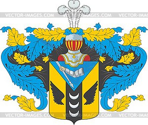 Kulmametov family coat of arms - vector clipart / vector image
