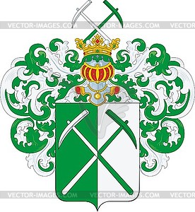 Letsius family coat of arms - vector image