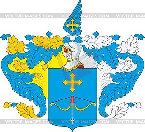 Merzlyatiev family coat of arms - vector clipart