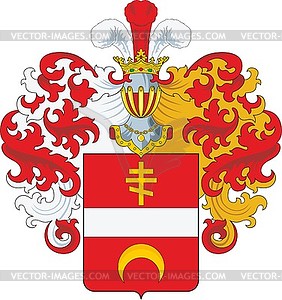 Todorov family coat of arms - vector image