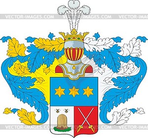 Zotov family coat of arms (#2) - vector clipart