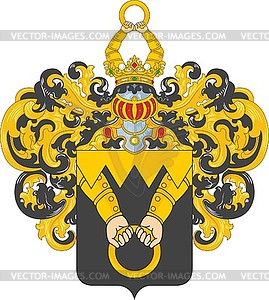 Ott family coat of arms - vector image