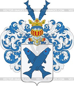 Salemann family coat of arms - vector clipart