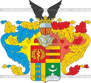 Albini family coat of arms - vector clipart