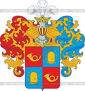 Алексенковы, фамильный герб - векторный клипарт / векторное изображение