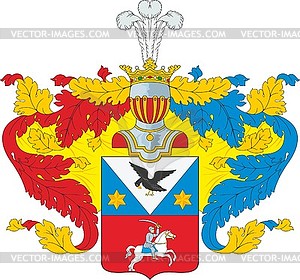 Averkiev family coat of arms - vector clipart