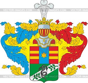 Bizhel family coat of arms - vector clipart
