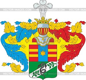 Бижели, фамильный герб - векторный клипарт