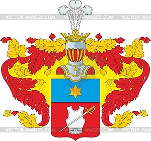 Bolotnikov family coat of arms (#2) - vector clip art