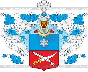 Истомины, фамильный герб (#2) - стоковый клипарт