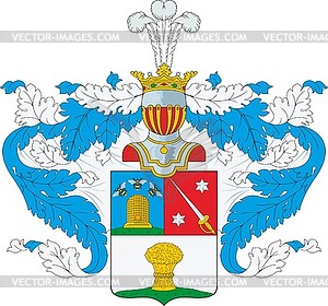 Харины, фамильный герб - клипарт в векторе