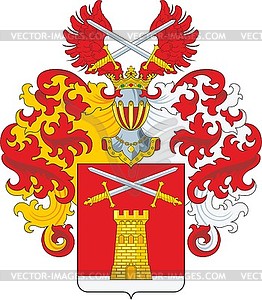 Maslov family coat of arms (#2) - vector clipart