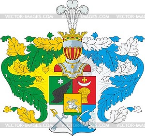 Ivanov family coat of arms (#9) - vector image