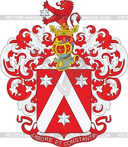 Epstein family coat of arms - vector clipart