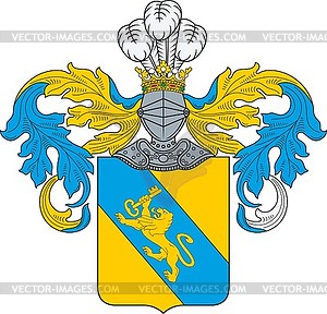 Drac family coat of arms (Kluczyc) - vector clip art