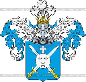 Иваницкие, фамильный герб (Скарбник) - клипарт в векторном виде