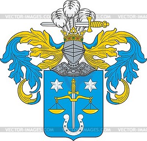 Kwiatkowski family coat of arms (Szala-Nowina) - vector clipart