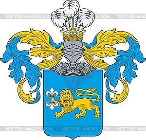 Lipinski family coat of arms (Lipin) - vector clipart