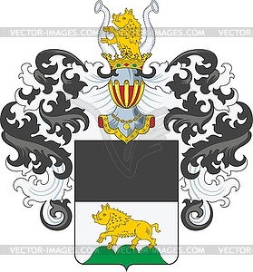 Rauch family coat of arms - vector image