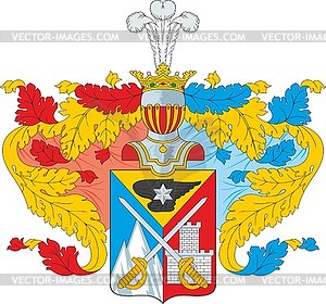 Zaitsev family coat of arms (#2) - vector clip art