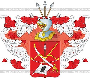 Горичи, фамильный герб - векторное изображение EPS