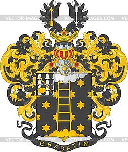 Jacobi family coat of arms - vector clipart