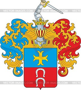 Pankevich family coat of arms - vector image