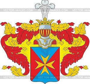 Kalageorgi-Rakhovitse family coat of arms - vector image