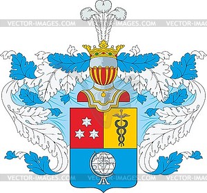 Арсеньевы, фамильный герб (#2) - клипарт в формате EPS
