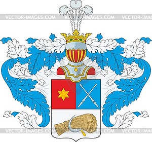 Betulinsky family coat of arms - vector clipart