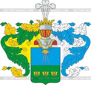 Blankenhorn family coat of arms - vector image