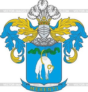 Zachert family coat of arms (Runicki) - vector clipart / vector image