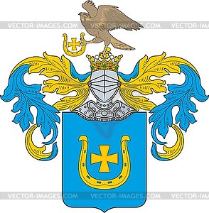 Polish family coat of arms Jastrzebiec (#2) - vector clipart