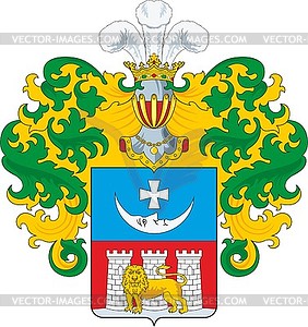 Storozhenko family coat of arms - vector image