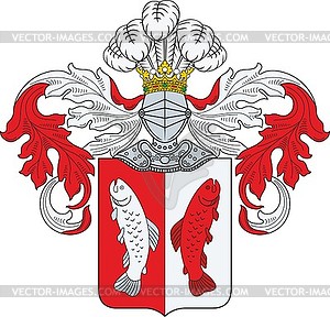 Польский фамильный герб Вадвич - изображение в векторе