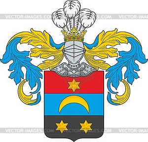 Фуль, фамильный герб  - векторное изображение