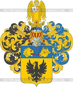 Gromov family coat of arms (#2) - vector image