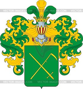 Petrenko family coat of arms - vector clipart