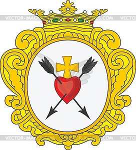 Getun family coat of arms - vector clip art