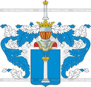 Mishchenko family coat of arms - vector image