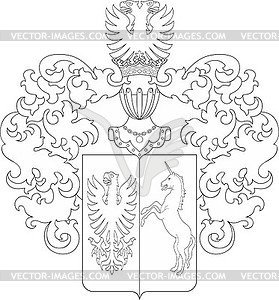 Besser family coat of arms - vector clipart