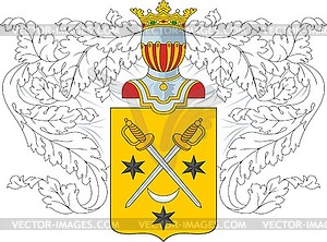 Norov family coat of arms (#2) - vector image