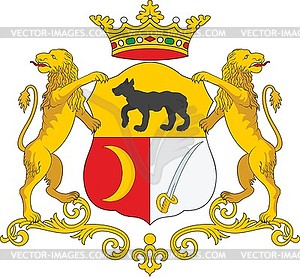 Vremev family coat of arms - vector clip art