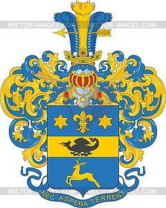 Auvers family coat of arms - vector clipart