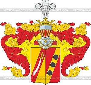 Cannabich family coat of arms - vector image