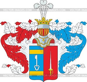 Efremov family coat of arms - vector image