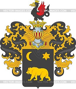 Prozorovsky family coat of arms - vector image