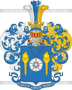 Rosenthal family coat of arms - vector clipart