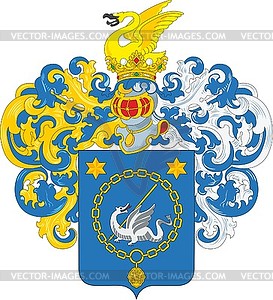 Schildbach family coat of arms - vector image