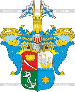 Apraksin family coat of arms - vector clipart